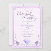 ダイヤモンド・ウェディング・アニバーサリー・セレブレーション・フォト 招待状 (正面)