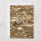 ダイヤモンド ウェディング アニバーサリー 親 ゴールド エレガント カード (正面)