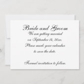 ダイヤモンド ウェディング リング セット セーブ ザ デート セーブザデート (裏面)