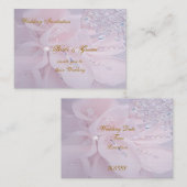 ダイヤモンド ウェディング 招待状 (正面/裏面)