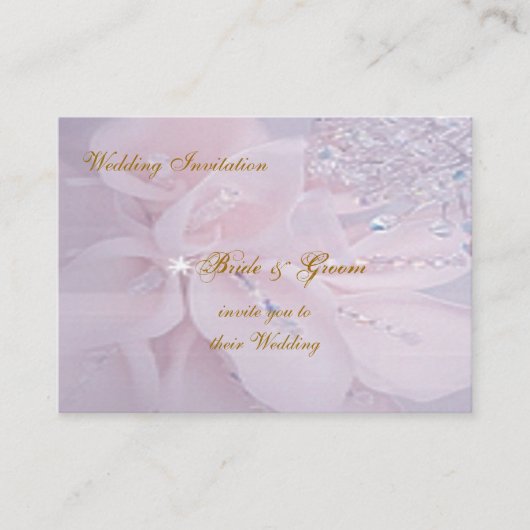 ダイヤモンド ウェディング 招待状 (正面)