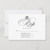 ダイヤモンド ウェディング RSVP カード (正面)