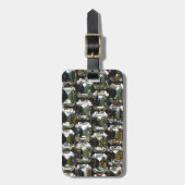 ダイヤモンド, エレガントなヴィンテージジェムストーン ラゲッジタグ (正面縦)