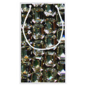 ダイヤモンド、エレガントヴィンテージ宝石のパターン スモールペーパーバッグ (裏面)