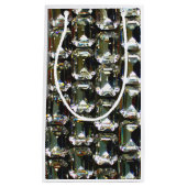 ダイヤモンド、エレガントヴィンテージ宝石のパターン スモールペーパーバッグ (正面)