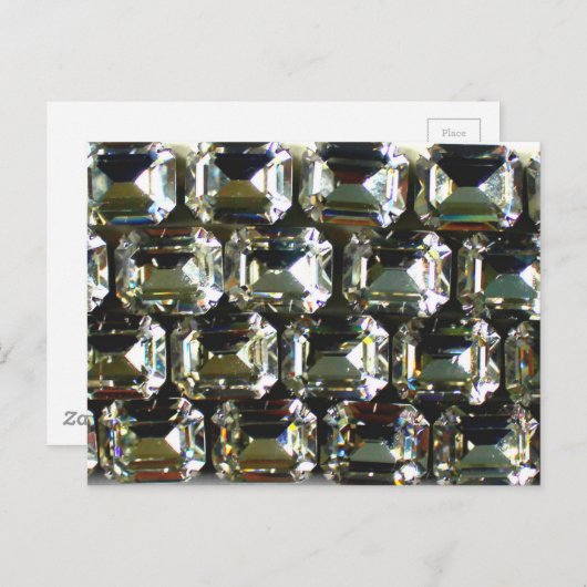 ダイヤモンド、エレガントヴィンテージ宝石 ポストカード (正面/裏面)