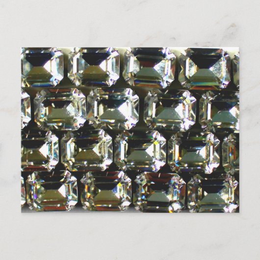 ダイヤモンド、エレガントヴィンテージ宝石 ポストカード (正面)