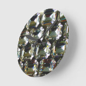 ダイヤモンド、エレガントヴィンテージ宝石 ラウンド壁時計 (傾斜)