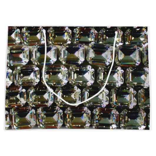 ダイヤモンド、エレガントヴィンテージ宝石 ラージペーパーバッグ (正面)