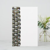 ダイヤモンド、エレガントヴィンテージ宝石 便箋 (スタンド正面)