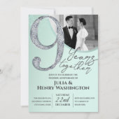 ダイヤモンド・カリグラフィー 結婚記念日 招待状 (正面)