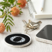 ダイヤモンド・キーチェきらきら光るーン キーホルダー (側面)