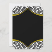 ダイヤモンド ゴールド 結婚 婚約 招待状 (裏面)