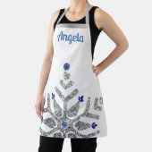 ダイヤモンド&サファイアスノーフレーク冬 エプロン (インサイチュ)