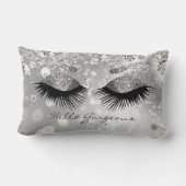 ダイヤモンド&シルバーまつ毛/眉 – Hello Gorious ランバークッション (裏面)