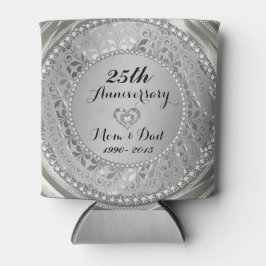 ダイヤモンド&シルバー25結婚周年 缶クーラー