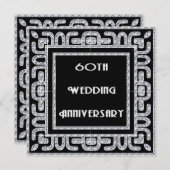 ダイヤモンド・ジュビリー 60周年結婚記念日 招待状 (正面/裏面)