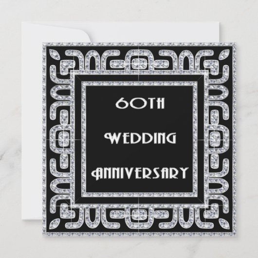 ダイヤモンド・ジュビリー 60周年記念結婚式 招待状 (正面)