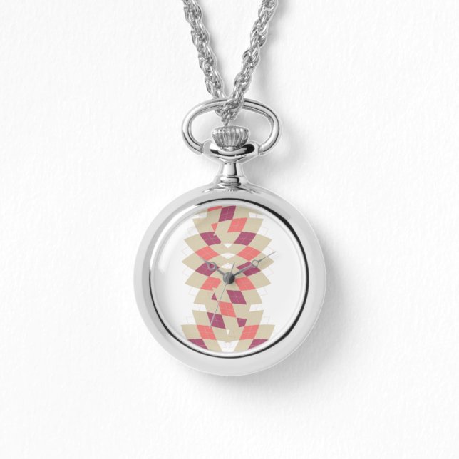 ダイヤモンド スワール パターン 腕時計 (正面)