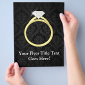 ダイヤモンド ソリティア リング チラシ (手)