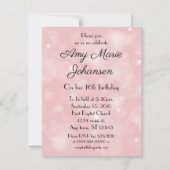 ダイヤモンド チェーンが輝く スイート 16 フォト 招待状 (裏面)