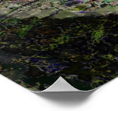 ダイヤモンド、デジタル抽象芸術 ポスター (角)