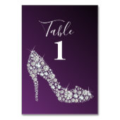 ダイヤモンド ハイ ヒール 輝き エレガント テーブルナンバー (正面)