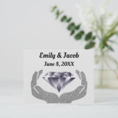 ダイヤモンド ハンズ ウェディング ポストカード (スタンド正面)
