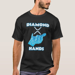 ダイヤモンド・ハンズ Ripple XRP暗号化通貨 Tシャツ