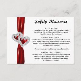 ダイヤモンド ハーツ レッド リボン 安全対策 エンクロージャーカード