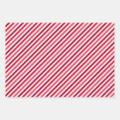 ダイヤモンド、ハートおよびストライプ紙シートを包む ラッピングペーパーシート (正面3)