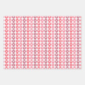 ダイヤモンド、ハートおよびストライプ紙シートを包む ラッピングペーパーシート (正面2)