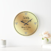 ダイヤモンド ハート ラージ壁時計 (ホーム)