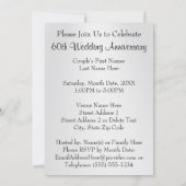 ダイヤモンド・パーソナライズド、60周年記念招待状 招待状 (裏面)