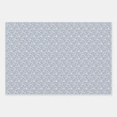 ダイヤモンド、パープル & ティールジェムストーン ラッピングペーパーシート (正面3)