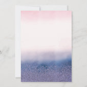 ダイヤモンド、ピンクフラミンゴクラウンキンセグラデーションーニェラ 招待状 (裏面)