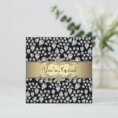 ダイヤモンド ブラック ゴールド パーティー すべての機会 招待状 (スタンド正面)