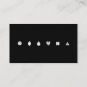 ダイヤモンド – ブラック 名刺 (裏面)