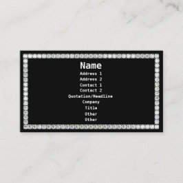 ダイヤモンド – ブラック 名刺