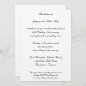 ダイヤモンド&プラチナの招待状 招待状 (正面/裏面)