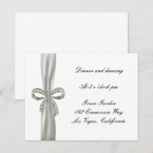 ダイヤモンド ボウ ウェディング レセプション カード (正面/裏面)