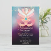 ダイヤモンド、マスク、ライト、マスカレード・キンセアニラ 招待状 (スタンド正面)