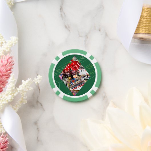 ダイヤモンド – ラスベガス遊のカードの形状 ポーカーチップ (ウェディング)