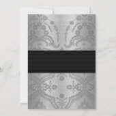 ダイヤモンド | ラッセル 25周年 シルバー 結婚記念日 招待状 (裏面)