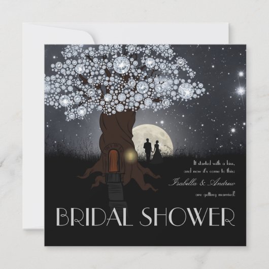 ダイヤモンド ラブ ツリー 招待状 (正面)