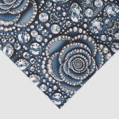 ダイヤモンド ローズ & デニム グラム ブリング ジュエル 薄葉紙 (詳細)