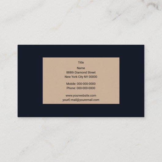 ダイヤモンド 名刺 (裏面)