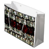 ダイヤモンド、宝石、ジュエリー、ルビー、ラインストーン ラージペーパーバッグ (正面アングル)