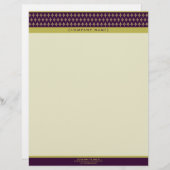 ダイヤモンド（紫）レカスタマイズターヘッド レターヘッド (正面/裏面)