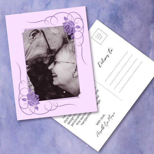 ダイヤモンド 結婚記念日 写真 感謝 ポストカード